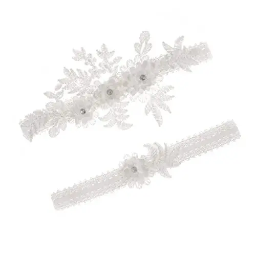 Produktbild: SAFIGLE 2St Beinbänder für die Braut Hochzeit Oberschenkelband Hochzeit Oberschenkel Strumpfband hochzeitsschmuck hochzeits schmuck damengürtel Beinbänder Braut Beinschmuck für die Braut