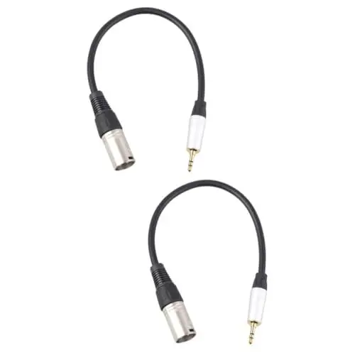 Produktbild: SAFIGLE 2stücke Stereo Zu Xlr Männlich Audio Kabel Professionelles Adapterkabel Für Mikrofon Mixer Lautsprecher Verstärker Vergoldete Optimaler Emv-schutz