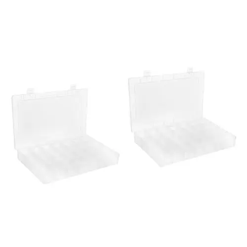 Produktbild: SAFIGLE 2 Stück Box Teile Schmuck Organizer Klare Perlen Behälter Klare Perlen Perlen Organizer Kleinartikeletui Kleiner Schmuck Organizer Spielzeug Aufbewahrung