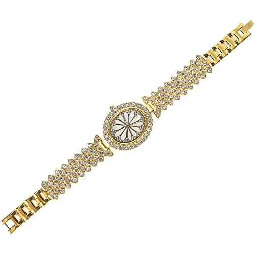 Produktbild: SAFIGLE 2 Stück Damen Armbanduhr Uhr Lässige Damenuhr Uhr Ornament Uhren Für Mädchen Eleganter Stil Business Uhr Mädchenuhr Goldenes Metall