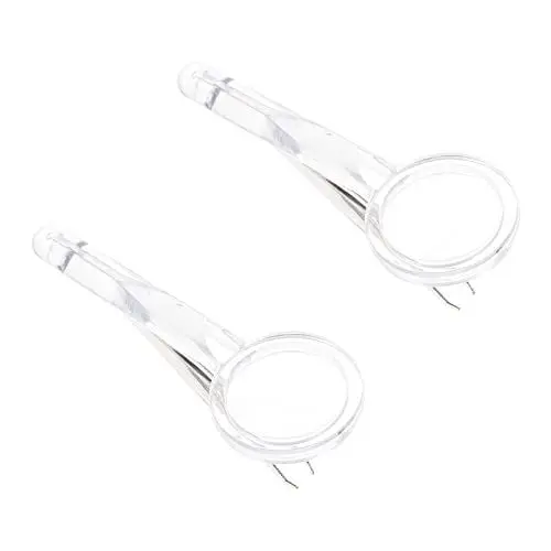 Produktbild: SAFIGLE 2 Stücke Metall Optische Glas Pinzette Glas 5X Tragbare Handheld Objektiv für Frühling Entfernung