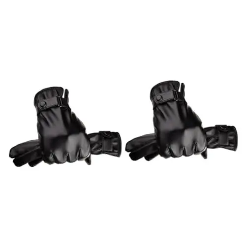 Produktbild: SAFIGLE 2st wasserdichte Handschuhe Touchscreen-Handschuhe Fahrradhandschuhe Dicker Machen Skihandschuhe Herren Schneehandschuhe Für Herren Handschuhe Für Kaltes Wetter Black