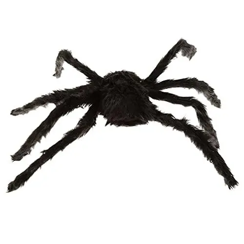 Produktbild: SAFIGLE 30 5 cm Große Schwarze Spinne Plüschtier Halloween-Party Gruselige Dekoration Spukhaus-Requisite Für Die Spukhaus-Party Auf Der Veranda