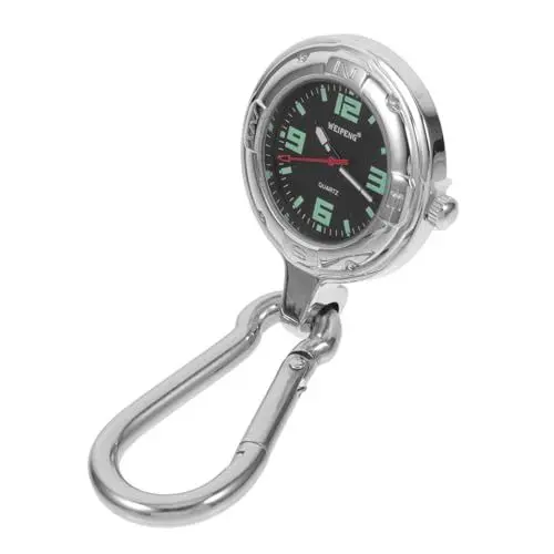 Produktbild: SAFIGLE 3stücke Outdoor Taschenuhr Mit Karabiner Multifunktionale Bergsteigeruhr Für Und Design Für Rucksack Und Handtasche Langlebig Und Praktisch