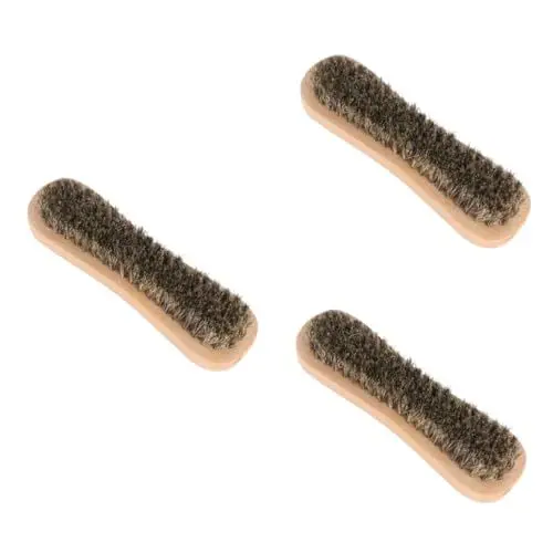 Produktbild: SAFIGLE 3 STK Schuhputzbürste bbrush Brushes holzbürste holzzahnbürste tragbare Reinigungsbürste Fußpeelingbürste Bimsstein Schuhbürste tragbare Bürste weiches Fell Pediküre-Bürste Hölzern