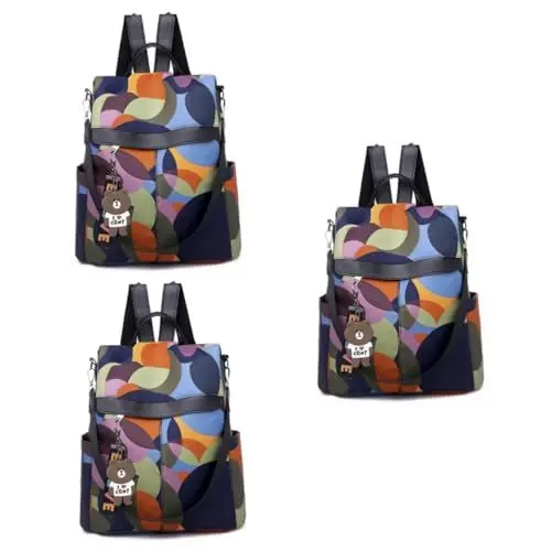 Produktbild: SAFIGLE 3 Teiliger Damenrucksack Damenrucksack Rucksack Für Damen Rucksack Für Damen Reisetasche Modischer Rucksack Studentenrucksack Reiserucksack Stilvoller Rucksack Für Damen