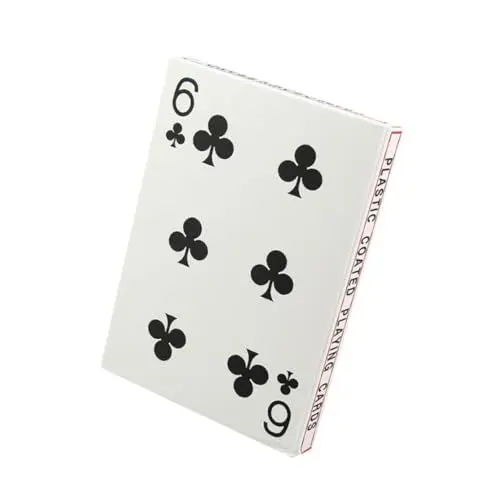 Produktbild: SAFIGLE 4 Pokerkarte aus Papier Heimspiel kreative Pokerkarten große Spielkarten Poker-Kartenspiel Kartenspielen Tally Spielkarten Kartenspiel Spielen Brettspiel-Poker klassisch Weiß
