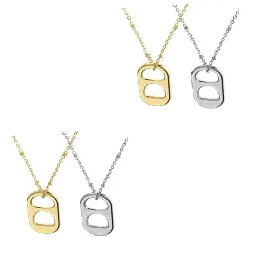 Produktbild: SAFIGLE 4 Stück Halsketten Für Damen Und Mädchen Zubehör Für Damen Mädchen Schmuck Festival Mädchen Zubehör Legierung