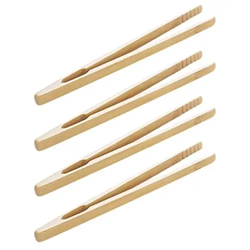 Produktbild: SAFIGLE 4er-Pack Holz-Tweezern Clip Feinmotorik-Fähigkeiten Früherziehung Farbkennung Essstäbchen Clip Perlen Hände Gehirntraining Montessori Spiele Mädchen Jungen