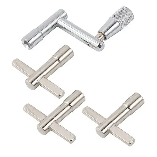 Produktbild: SAFIGLE 4 Stücke Metall Trommel Schlüssel Entladen Trommel Lade Platte Hand Schlagzeuger Trommel Stimmschlüssel Für Musical Instrument