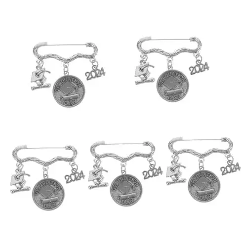 Produktbild: SAFIGLE 5 Stück Abschlussbrosche Schmuck Anstecknadel Anstecknadeln Für Kleidung Kragennadel Für Frauen Modisches Sicherheitsdesign
