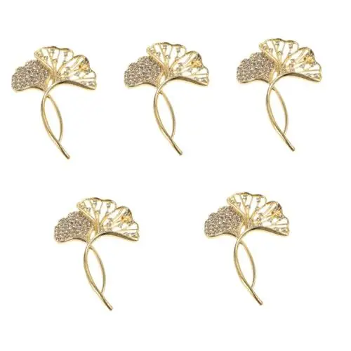 Produktbild: SAFIGLE Ginkgoblatt Brosche 5st Anstecknadel Für Kleidung Brosche Gold Goldene Brosche Business Brosche Kostbare Brosche Edle Brosche Ginkgo Biloba Broschennadeln Für Anstecknadel Für Hüte Legierung