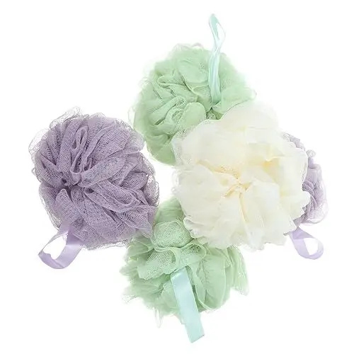 Produktbild: SAFIGLE 5 Stück Badekugel mehrfarbig Schwammdusche Süßer Badeschwamm Schwämme Schaumbad behandelter Schwamm Loofah Badschwamm badehandtuch Badetuch Blasenmacher Heimblase, die Ball macht