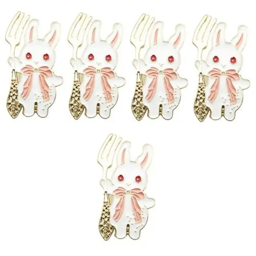 Produktbild: SAFIGLE 5 Stück Kaninchen Brosche Zubehör Für Damen Hut Zubehör Schmuck Für Damen Brosche Emaille Hase Anstecknadel Für Kleidung Damen Tier Brosche Kleidung Brosche Dekor