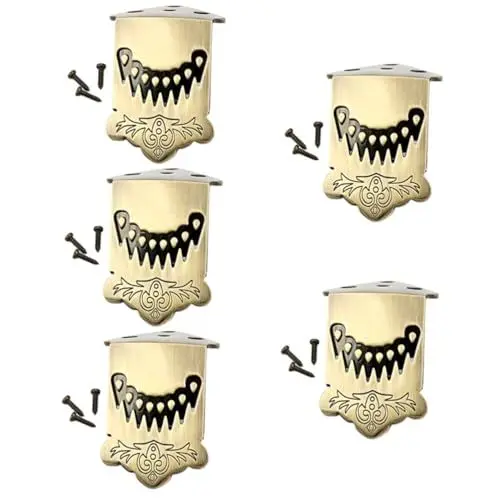Produktbild: SAFIGLE 5st Abspannbrett Mit 8 Saiten Traditioneller Saitenhalter Für Mandoline Teile Für Mandoline Saitenhalterbrücke Für Mandoline Zubehör Für Mandoline Gitarre Legierung Federmuster