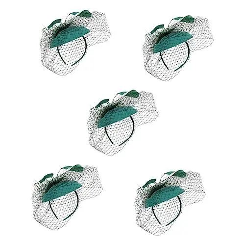 Produktbild: SAFIGLE 5st Stirnband Aus Federnetz Kopfbedeckung Faszination Der 1920er Jahre Damenhut Frauen Hüte Damenhüte Tarnmütze Damen Hüte Europäisch Und Amerikanisch Baskenmütze Braut Blütenkopf