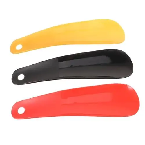 Produktbild: SAFIGLE Schuhlöffel Mit Griff 16 Cm Kunststoff Für Erwachsene Senioren Damen Und Herren Tragbarer Schuhlöffel Für Unterwegs 6 Stück