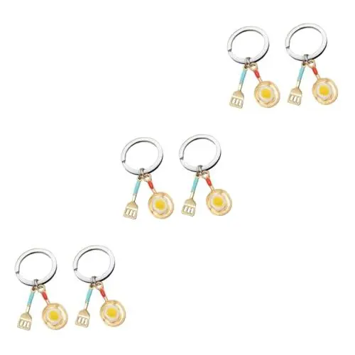 Produktbild: SAFIGLE 6 STK Kreativer Schlüsselhalter Schmuck Für Schlüsselanhänger Koch Schlüsselanhänger Keychain Für Koch Schlüsselanhänger Mit Autoanhänger Schlüsselanhänger Für Kinder