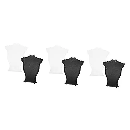 Produktbild: SAFIGLE 6 Stück Porträt Halskette Display Schmuckständer Schmuckhalter Ständer Halskette Display Ständer Hand Schmuckhalter Schaufensterpuppe Modell Display Ständer Kettenanhänger Acryl
