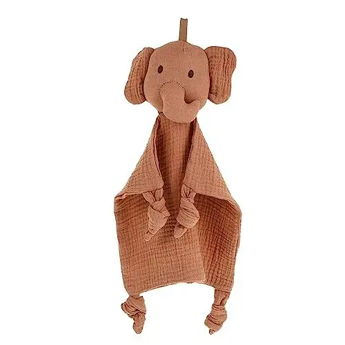 Produktbild: SAFIGLE Baby-schlafpuppe Elefanten Schmusedecke Baby Schnullerdecke Ausgestopftes Tier Tierdecke Spielzeug Kuscheltiere Sicherheitsdecke Babyspielzeug Kleinkind Beruhigend Hase Baumwolle