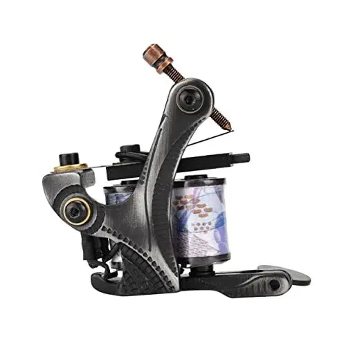 Produktbild: SAFIGLE Coil Tattoo Maschine für Body Art Handgefertigtes Leichtes und Vibrationsarmes Werkzeug Schwarz für Liner und Shader Hochwertige Spulen für Professionelle Ergebnisse
