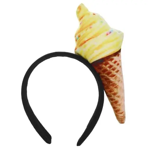 Produktbild: SAFIGLE Eistüten-Stirnband: Damen-Make-Up-Haarband In Kegelform Lustiger Kopfschmuck Für Gesichtswäsche Make-Up Halloween-Haarnadel