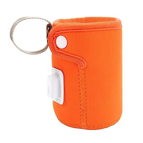 Produktbild: SAFIGLE Reise-flaschenwärmer Tragbare Wärmetasche Usb-wärmer Heizung Elektrische Wärmetasche für Die Babyfütterung Einfach Zu Verwenden Orange