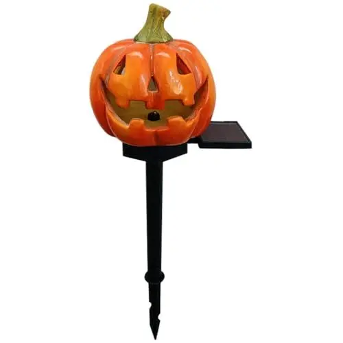 Produktbild: SAFIGLE Halloween-Jack-O-Laterne Halloween-Dekorationen Für Den Außenbereich Kürbis-Dekoration Solarlampe Für Den Außenbereich Rasen-Solarlampe Gartendeko-Lampe Solar-Gartenleuchte