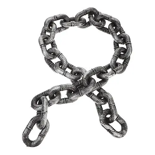 Produktbild: SAFIGLE Halloween Deko Kette Aus Kunststoff Fake-Kette Für Halloween-Party-Dekoration Realistische Und Robuste Deko Für Kostüme Und Grusel-atmosphäre Und Feiern