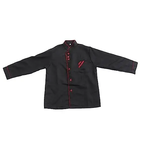 Produktbild: SAFIGLE Herren Damen Ärmel Kochjacke Casual Loose Fit Catering Kleidung Bäckerei Hotel Restaurant