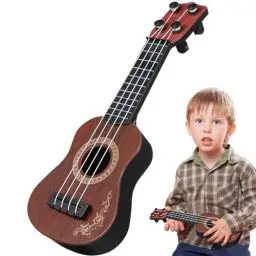 Produktbild: SAFIGLE Musikgitarrenspielzeug Für Kinder Ukulele Klassisches 4-Saiter-Instrument Mini-Kindergitarre Musikanfänger Lern- Und Lernspielzeug Geeignet Für Kleinkinder Jungen Und Mädchen