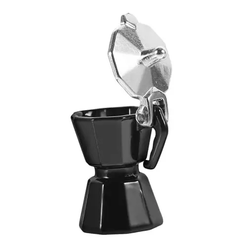 Produktbild: Miniatur-Kaffeekanne Aus Legierung - Puppenhaus-Zubehör Für Mini-Küchen - Realistisches Design Und Filigrane Verarbeitung - Dekoratives Modell Für Puppenhaus-Szenen