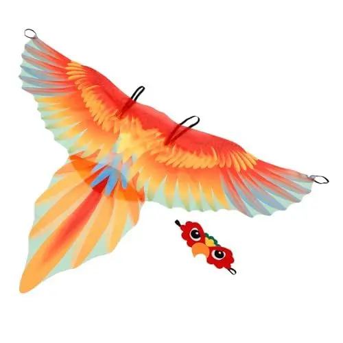 Produktbild: SAFIGLE Vogelflügel-Kostüm, EIN unvergessliches Eulenkostüm mit Vogelflügeln, das Ihr Kind zum absoluten Star bei der nächsten Party oder Karneval verhindert.