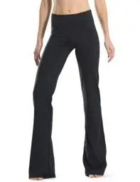 Produktbild: SAFORT Regular/Tall Bootcut Yoga Hose mit 71cm/76cm/81cm/86cm Schrittlänge, 4 Hosentaschen,Lange Bootleg-Hose - Schwarz - L