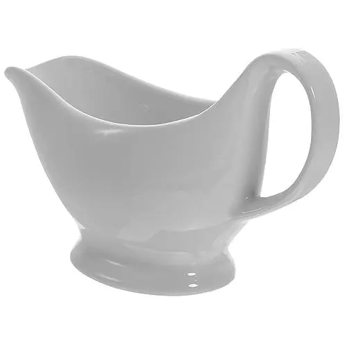 Produktbild: Saft Eimer Kaffeeserver zarte Sauciere Soßenboot Saucenkrug Milchspender küchenmaschiene kochgeschirr essstã¤bchen dörrobst Buttercreme Sirupspender Gewürzschüssel Keramik Weiß iplusmile