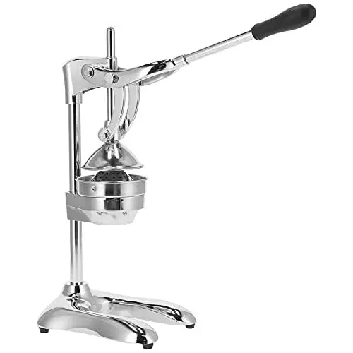 Produktbild: Saftpresse manuell, 304 Edelstahl Hebel Hand Entsafter, Orangenextraktor, 25x20x49cm, für Orangen, Zitronen, Limetten, Granatäpfel
