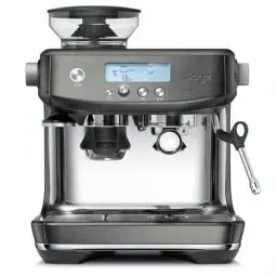 Produktbild: Sage - The Barista Pro - Kaffeemaschine mit manuellem Milchaufschäumer & integriertem Kegelmahlwerk - 30 Mahlgradeinstellungen, 1650 Watt - Inkl. Milchkännchen und Tamper - Schwarzer Edelstahl