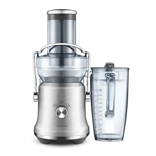 Produktbild: Sage - The Nutri Juicer Cold Plus - Entsafter Gemüse und Obst - 2 Liter Krug, 2 Geschwindigkeitseinstellungen, 88-mm-Einfüllschacht - Obstpresse, Schnell, direkt ins Glas - Gebürsteter Edelstahl