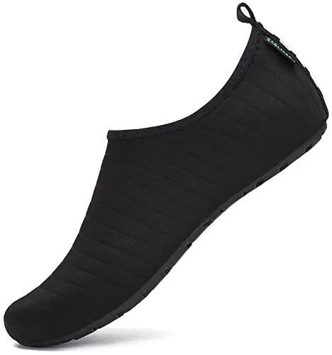 Produktbild: SAGUARO Aquaschuhe Herren Badeschuhe Damen Schnell Trocken Wasserschuhe Schwarz Gr.38/39