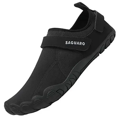 Produktbild: SAGUARO Wasserschuhe für Herren und Damen, Sommer, Strandschuhe, atmungsaktiv, schnell trocknend, Kohle, 44 EU