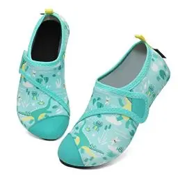Produktbild: SAGUARO Badeschuhe Kinder Schnelltrocknend Aquaschuhe Mädchen Wasserschuhe Jungen Schwimmschuhe rutschfest Schwimmbad Strand Grün Gr.30/31 EU