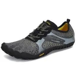 Produktbild: SAGUARO Sommer Barfußschuhe Damen Badeschuhe Schwimmschuhe Schnell Trocknend Wasserschuhe Frauen Strandschuhe Surfen Neoprenschuhe, Schwarz, 40 EU