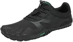Produktbild: SAGUARO Barfußschuhe Herren Damen Traillaufschuhe Outdoor & Indoor Training Fitnessschuhe Wander Wald Strand Straße Laufschuhe Walkingschuhe Schnell Trocknend Badeschuhe, Öl Schwarz, 41 EU