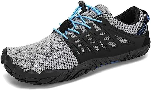 Produktbild: SAGUARO Barfußschuhe Herren Minimalistische Traillaufschuhe Damen Laufschuhe Outdoor Fitnessschuhe Grau Gr.39