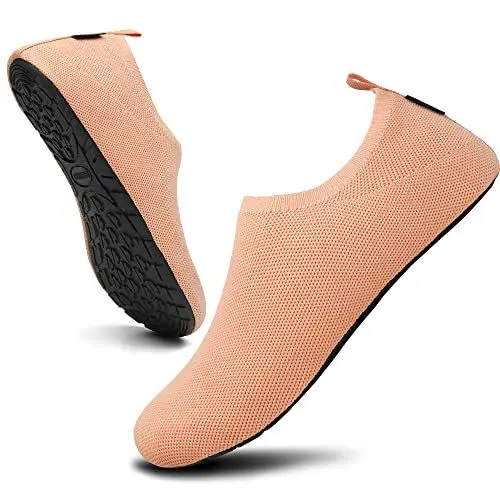 Produktbild: Saguaro Hausschuhe Damen Herren Rutschfes Atmungsaktiv Pantoffeln Unisex Bequem Slippers, Sport Orange 38/39