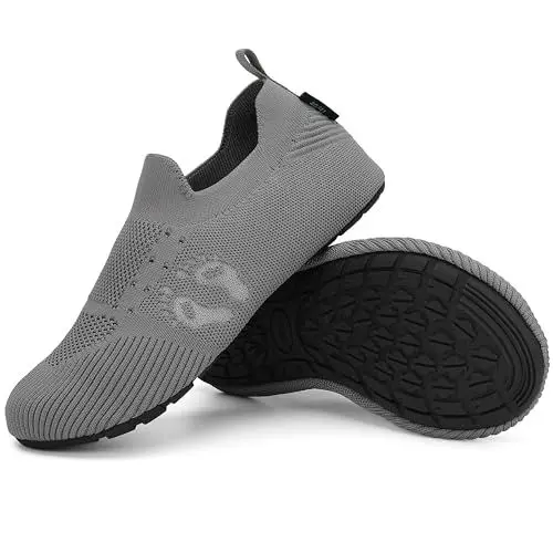 Produktbild: SAGUARO Hausschuhe Damen Herren Leichte Pantoffeln rutschfest Slippers,Verkehrsgrau,42/43 EU