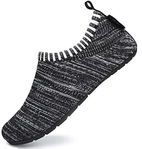 Produktbild: SAGUARO Hausschuhe Kinder Jungen Hüttenschuhe Mädchen Pantoffeln Barfußschuhe Leicht Rutschfest Slipper Weich Kleinkinder Schuhe Stil:081 Schwarz,Gr.30/31 EU