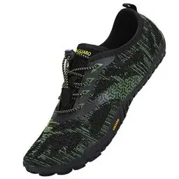 Produktbild: SAGUARO Herren Wasserschuhe Barfußschuhe für Damen Schwimmschuhe Erwachsene Bafuß Fitnessschuhe Leichte Traillaufschuhe Minimalistische Schuhe Anti-rutsch, Grün 39