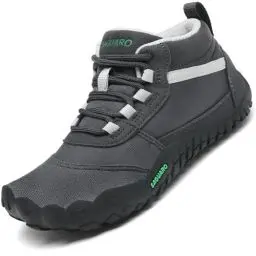 Produktbild: SAGUARO Kinder Barfußschuhe Jungen Leichtigkeit Trekking-Wanderschuhe Mädchen Outdoor Fitnessschuhe Graphitgrau Gr.32