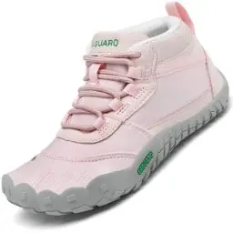 Produktbild: SAGUARO Kinder Barfußschuhe Jungen Leichtigkeit Trekking-Wanderschuhe Mädchen Outdoor Fitnessschuhe Rosa Gr.33